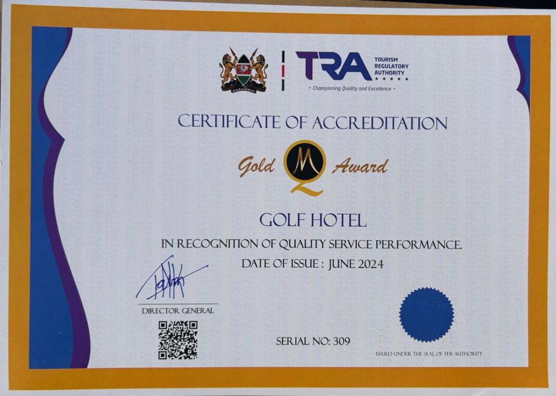 Golf Hotel Kakamega Exteriér fotografie